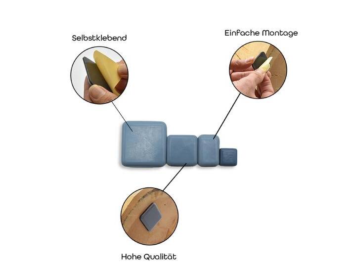 Stuhlgleiter ‘Soft’ Teflon selbstklebend 24 Stück-Set für Stühle und andere Möbel in verschiedenen Größen Made in Germany Stuhlgleiter ‘Soft’ Teflon selbstklebend 24 Stück-Set für Stühle und andere Möbel in verschiedenen Größen Made in Germany von 4betterdays