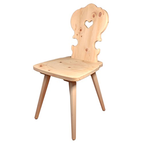 Hochwertiger Bauernstuhl aus 100% Zirbenholz - Traditioneller Holzstuhl – Landhausstuhl- Sitzhöhe: 45 cm, Sitztiefe: 38 cm - Handwerk aus Südtirol- - Holzstuhl mit Herz - Bauernstuhl mit Herz Hochwertiger Bauernstuhl aus 100% Zirbenholz - Traditioneller Holzstuhl – Landhausstuhl- Sitzhöhe: 45 cm, Sitztiefe: 38 cm - Handwerk aus Südtirol- - Holzstuhl mit Herz - Bauernstuhl mit Herz von 4betterdays.com NATURlich leben!