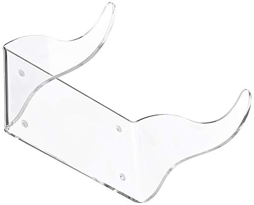 4boarder® LONGLE 2.0 Wandhalter Wandhalterung für Longboard, vertikal, senkrecht, Unterseite sichtbar, transparent von 4boarder