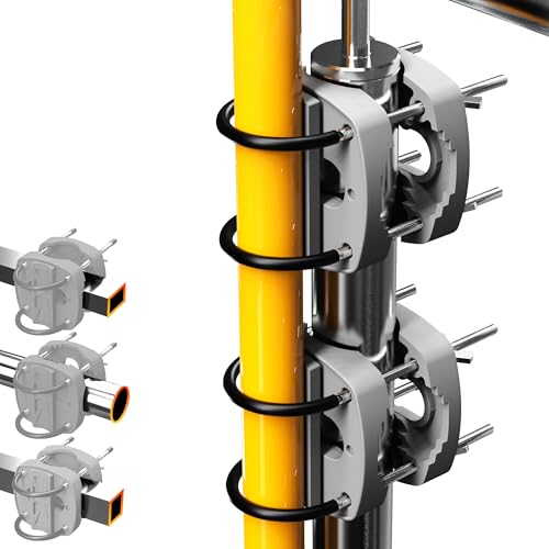 4happy Sonnenschirmhalter Balkongeländer SunnyEasy - 2er Set, Anthrazit - balkonhalterung für sonnenschirme, flexibel verwendbar - Schirmhalterung Balkongeländer ersetzt Sonnenschirm Halterung Balkon von 4happy