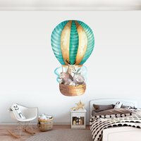 Heißluftballon Tier Wandtattoo Kinderzimmer Dekor Heißluftballon Tier Wandtattoo Kinderzimmer Dekor von 4loftwalldecor
