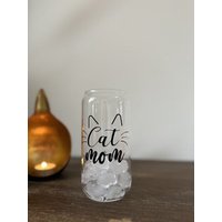 Trinkglas I Iced Coffee To Go Geschenk Cat Glas Mit Strohhalm Geburtstag von 4moodscreation