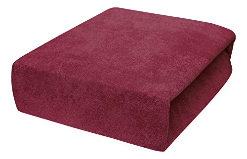 SPANNBETTLAKEN MIT NEUSTER TECHNIK HERGESTELLT mit Gummizug Frottee Frotte 90x160, 90x180, 90x200-23 Farben 90x200, Bordeux SPANNBETTLAKEN MIT NEUSTER TECHNIK HERGESTELLT mit Gummizug Frottee Frotte 90x160, 90x180, 90x200-23 Farben 90x200, Bordeux von 4myBaby GmbH