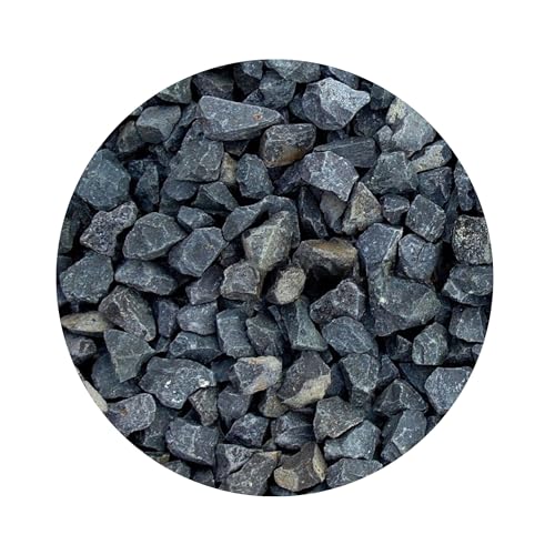 Best For Garden Basaltsplitt 16-22 mm - Ziersplitt aus schwarzem Basalt, vielseitig verwendbar in Garten, Hof & Wegen, gewaschen & naturbelassen, Deko- und Teichkies (200) von 4myBaby GmbH