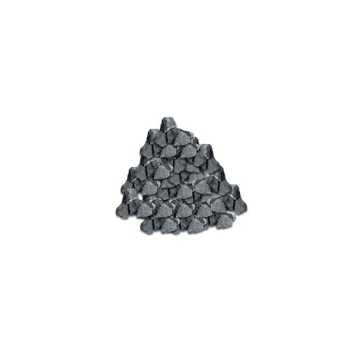 Best For Garden Basaltsplitt 2-5 mm - Ziersplitt aus schwarzem Basalt, vielseitig verwendbar in Garten, Hof & Wegen, gewaschen & naturbelassen, Deko- und Teichkies (100) von 4myBaby GmbH