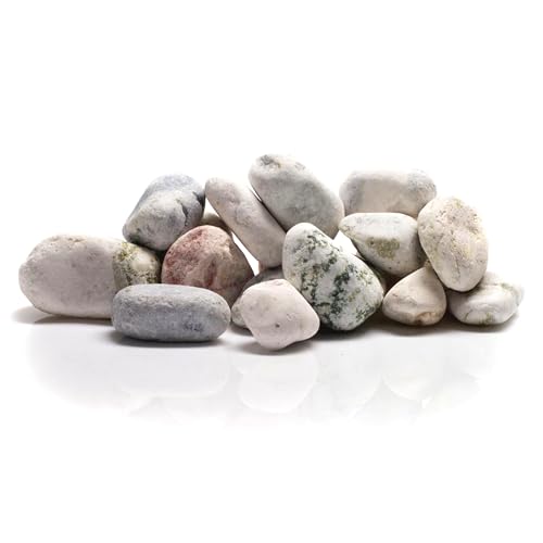 Best for Home - Kieselsteine | gartensteine für Boden | natursteine für Garten | ziersteine Garten groß 20-40 mm| Beste Weiße Kieselsteine für den Garten 25kg | Kieselsteine Deko Umweltfreundlich von 4myBaby GmbH