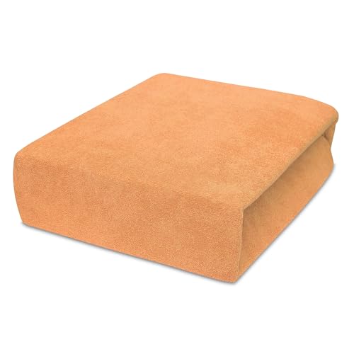 Best for Kids Spannbettlaken Spannbetttuch 100% Baumwolle Jersey in 22 Farben und 9 Größen (80x160, Lachs) von 4myBaby GmbH