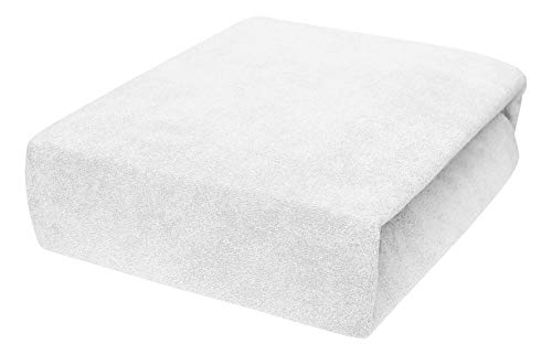 SPANNBETTLAKEN MIT NEUSTER TECHNIK HERGESTELLT mit Gummizug Frottee Frotte 80x160, 80x180, 80x200-23 Farben 80x200, Weiß SPANNBETTLAKEN MIT NEUSTER TECHNIK HERGESTELLT mit Gummizug Frottee Frotte 80x160, 80x180, 80x200-23 Farben 80x200, Weiß von 4myBaby GmbH