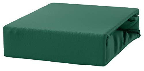 SPANNBETTLAKEN SPANNBETTUCH MIT NEUSTER Technik HERGESTELLT BETTLAKEN MIT Gummizug FROTTEE 22 Farben UND 14 GRÖßEN (60x120, Grasgrün) von 4myBaby GmbH