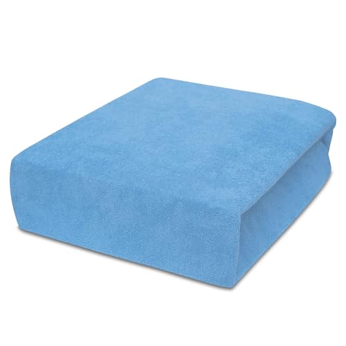 Best for Kids Spannbettlaken Spannbetttuch 100% Baumwolle Jersey in 22 Farben und 9 Größen (90x160, Hellblau) Best for Kids Spannbettlaken Spannbetttuch 100% Baumwolle Jersey in 22 Farben und 9 Größen (90x160, Hellblau) von 4myBaby GmbH