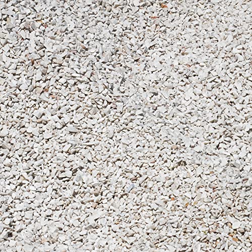 4myBaby Best for Garden Granit Ziersplitt weiß 8-16 mm umweltfreundlich klein Kies Splitt Natur bunt für Beete, Wege & Gartenteiche Zierkies 10 kg-500 kg zur Auswahl (25 kg) von 4myBaby