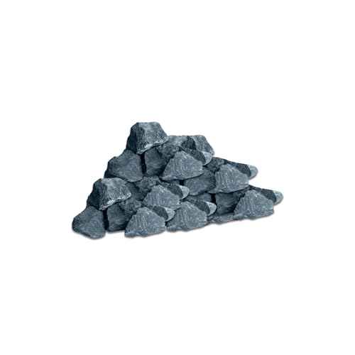 Best For Garden Basaltsplitt 31-50 mm - Ziersplitt aus schwarzem Basalt, vielseitig verwendbar in Garten, Hof & Wegen, gewaschen & naturbelassen, Deko- und Teichkies (25) von 4myBaby GmbH