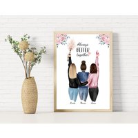 Geschenk Für Die Beste Freudin Personalisiert | Freundin Poster Geburstagsgeschenk 3 Freundinnen Bild Weihnachtsgeschenk Bff Geschenk Für Die Beste Freudin Personalisiert | Freundin Poster Geburstagsgeschenk 3 Freundinnen Bild Weihnachtsgeschenk Bff von 4myBestie