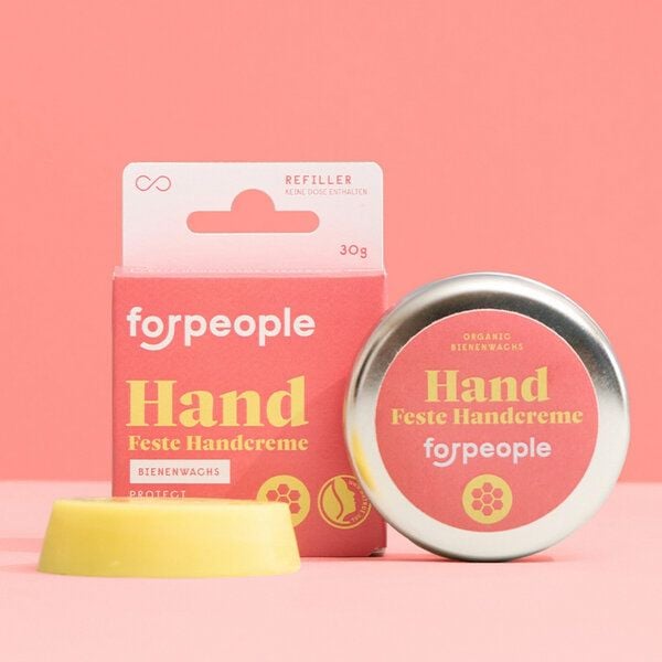 forpeople 2er Vorteils-Set | Handcreme (fest) | Plastikfrei | Biokosmetik | Regional von forpeople