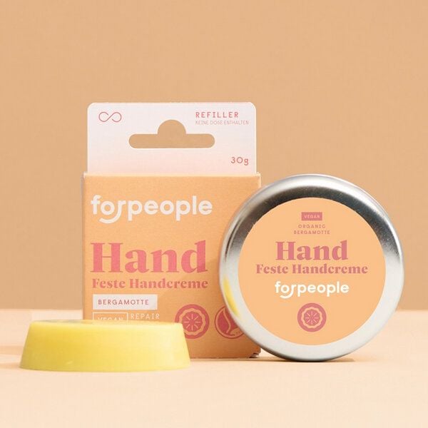 forpeople 2er Vorteils-Set | Handcreme (vegan & fest) | Naturkosmetik | Biologisch | Regional | Plastikfrei von forpeople