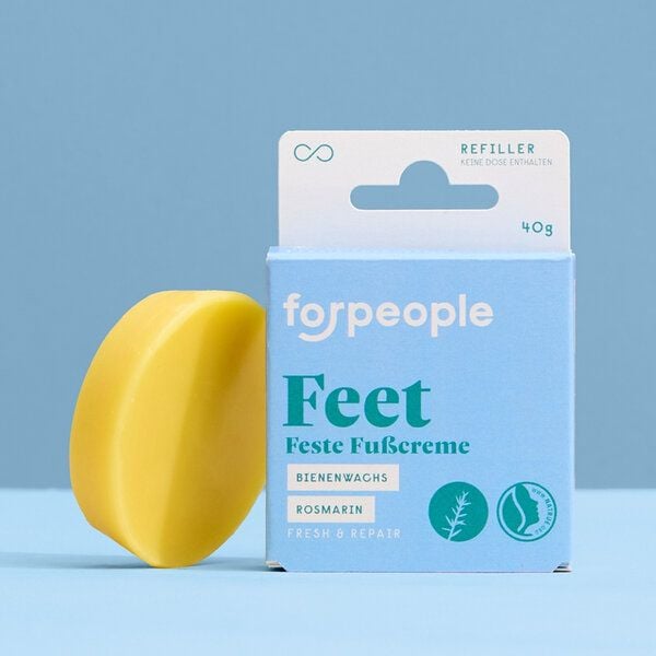 forpeople Feste Fußcreme | Zehenschmaus | Naturkosmetik | Bio | Nachfüller von forpeople