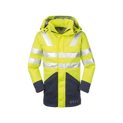 Multinorm-Warnschutz-Jacke EDMONTON 3510, warngelb/marineblau Größe XXL von 4protect