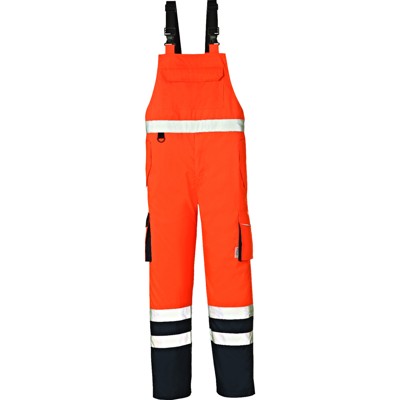 Warnschutz-Latzhose CHICAGO 3481, warnorange/navy, Größe L von 4protect