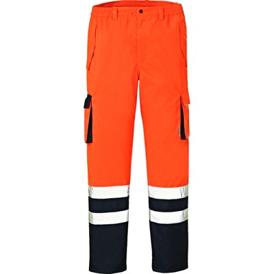 Warnschutzhose BALTIMORE 3491, warnorange/marineblau, Größe S von 4protect