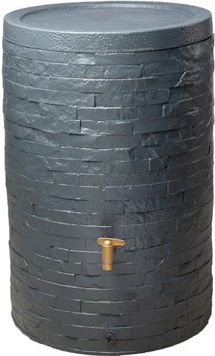 4rain ARONDO Regenspeicher Regentonne 400 Liter Graphite Grey von 4rain