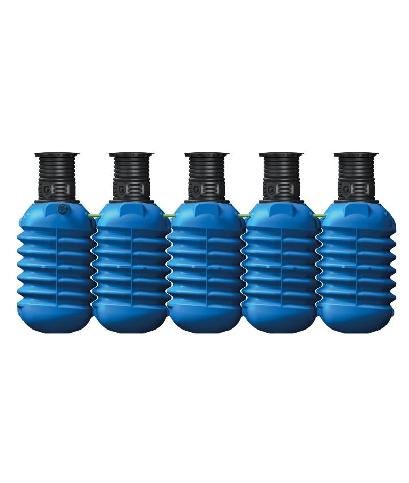 4rain Zisterne Modularis 'Garten-Comfort' blau 12500 l 5 Stück von 4rain