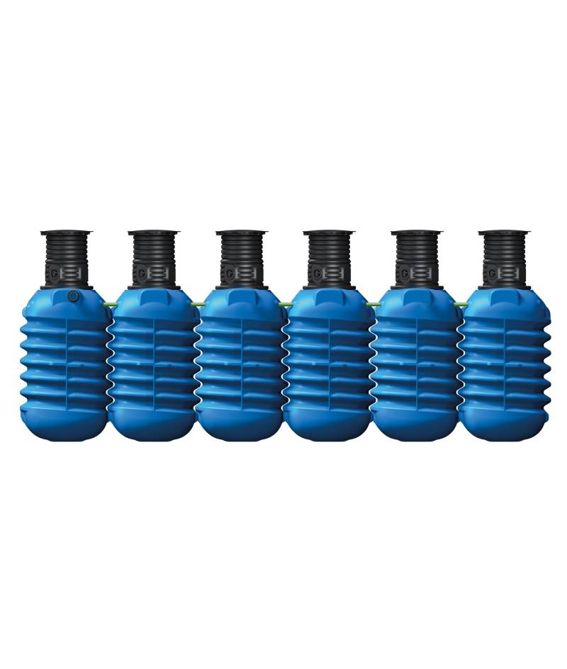 4rain Zisterne Modularis 'Garten-Comfort' blau 15000 l 6 Stück von 4rain