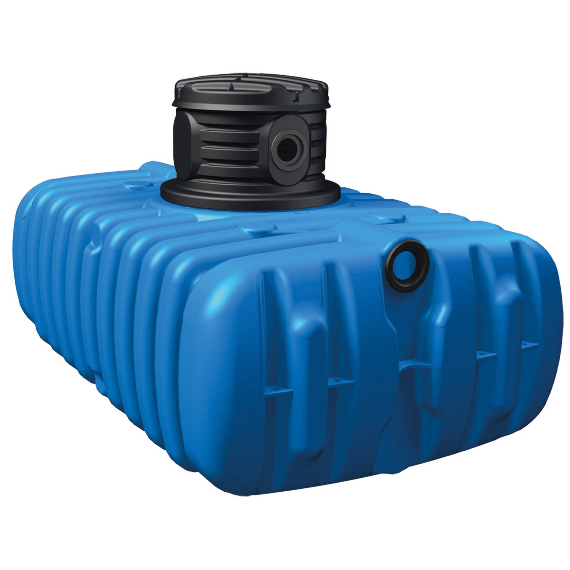 4rain Flachtank FLAT S blau, inkl. Schachtverlängerung, 1500 l von 4rain