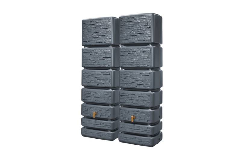 4rain Regentonne SLIM STONE DECOR SET 700 L, graphite 4rain Regentonne SLIM STONE DECOR SET 700 L, graphite von 4rain