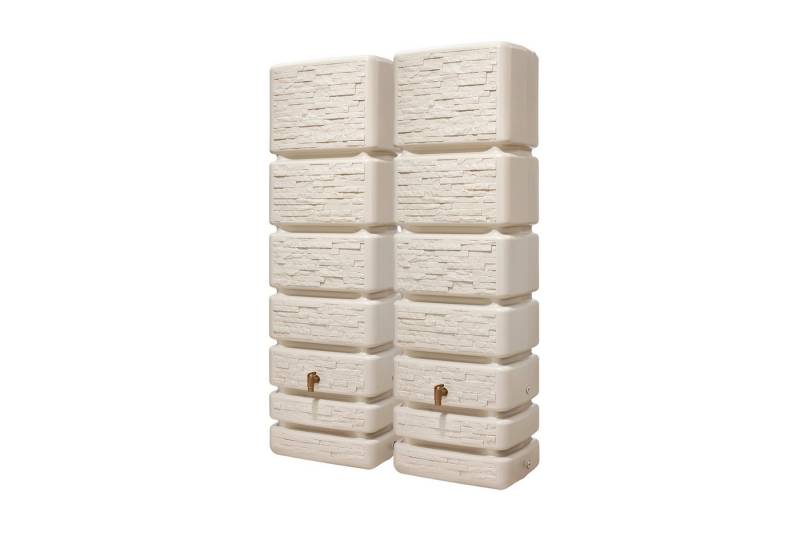 4rain Regentonne SLIM STONE DECOR SET 700 L, sand- 4rain Regentonne SLIM STONE DECOR SET 700 L, sand- von 4rain