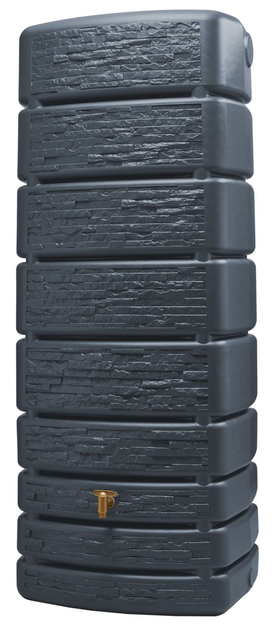 4rain Regenwasser-Wandtank Slim graphitgrau 500 L von 4rain