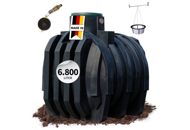 4rain Wasserreservoir MONO Retentionszisterne 6800 Liter inkl. Tankabdeckung von 4rain