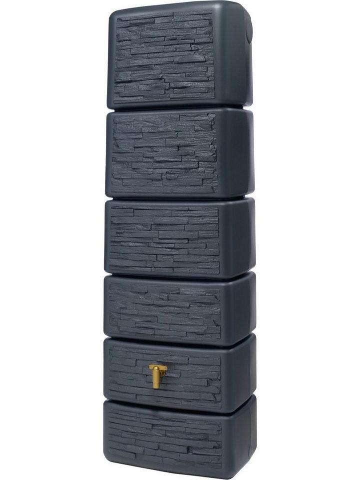 4rain Wassertank 4rain Regenwasser-Wandtank Slim graphitgrau 330 l von 4rain