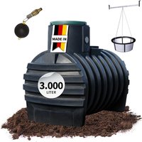 4rain - mono Retentionszisterne Plus 3000 Liter inkl. Tankabdeckung von 4rain