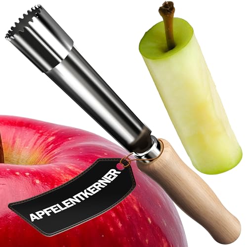 4smile Apfelentkerner - Handlicher Apfelausstecher mit Edelstahl Klinge Ø 1,5 cm und Holzgriff - Hochwertiger Apfelkernausstecher, Apfelstecher, Apfel Entkerner für Bratapfel und Apfelkuchen 4smile Apfelentkerner - Handlicher Apfelausstecher mit Edelstahl Klinge Ø 1,5 cm und Holzgriff - Hochwertiger Apfelkernausstecher, Apfelstecher, Apfel Entkerner für Bratapfel und Apfelkuchen von 4smile