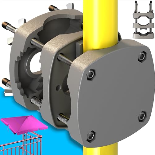 4smile Sonnenschirmhalter Balkongeländer – Sonnenschirmständer-Ersatz SunnyBoy kompakte Sonnenschirm Halterung Balkon – Funktionale Schirmhalterung Balkongeländer, Anthrazit von 4smile