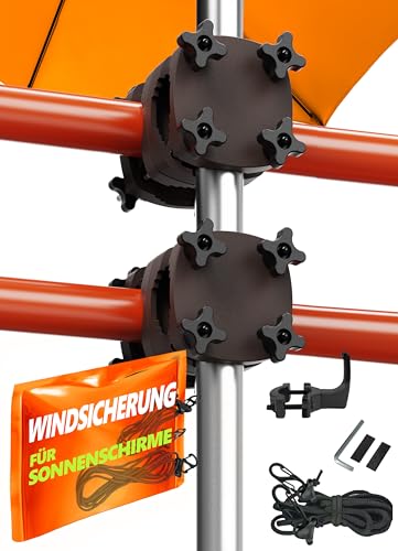 4smile 2 x Sonnenschirmhalter Balkongeländer SunnyGuy, Taupe + Windsicherung für Sonnenschirme - Schirmhalterung Balkongeländer als Sonnenschirmständer Balkon - Sonnenschirm Halterung Balkon 4smile 2 x Sonnenschirmhalter Balkongeländer SunnyGuy, Taupe + Windsicherung für Sonnenschirme - Schirmhalterung Balkongeländer als Sonnenschirmständer Balkon - Sonnenschirm Halterung Balkon von 4smile