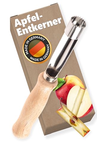 Menz Apfelentkerner - Apfelausstecher mit 8 cm Edelstahl Klinge Ø 1,5 cm, Apfelstecher mit handlichem Holzgriff, Apfelkernausstecher für Bratäpfel und zum Backen, Apfel Entkerner Menz Apfelentkerner - Apfelausstecher mit 8 cm Edelstahl Klinge Ø 1,5 cm, Apfelstecher mit handlichem Holzgriff, Apfelkernausstecher für Bratäpfel und zum Backen, Apfel Entkerner von Menz Stahlwaren