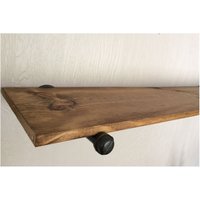 Rustikale Holz-Regal Mit Schwarz Verzinkt Rohre - Gruppe Von 4 von 4thAvenueWoodworking
