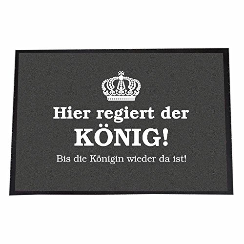 4youDesign (50 x 70 cm, Hier regiert der König! Bis die Königin Wieder da ist!) von 4youDesign