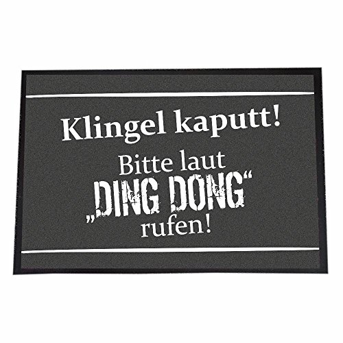 4you Design 40 x 60 cm Klingel kaputt! Bitte laut Ding Dong rufen! von 4you Design