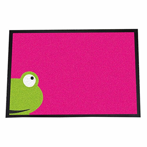 4you Design Fußmatte -Frosch- rutschfeste Schmutzfangmatte mit Tiermotiv für innen & außen – 40x60cm – Geschenk zum Umzug & Geburtstag von 4you Design