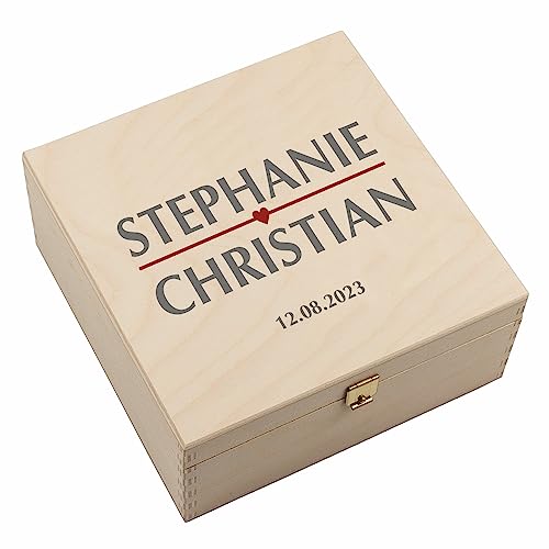 4youDesign Echtes Hufeisen in Holz-Geschenkschachtel Personalisiert auf der Holzbox mit Namen & Datum – Hochzeitsgeschenk für Paare – Glücksbringer Brautpaar - 17x17x3,5cm 4youDesign Echtes Hufeisen in Holz-Geschenkschachtel Personalisiert auf der Holzbox mit Namen & Datum – Hochzeitsgeschenk für Paare – Glücksbringer Brautpaar - 17x17x3,5cm von 4youDesign