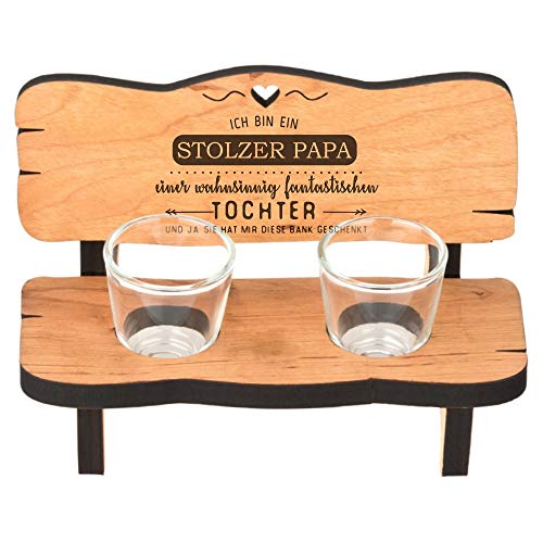 4youDesign Schnapsbank zum Vatertag • stolzer Papa • von der Tochter - Geschenkidee zum Vatertag Vatertagsgeschenk Geschenk für den Vater Papa Vatertagsgeschenke Ideen Sohn Tochter von 4youDesign