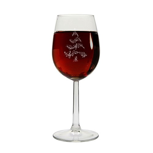 4youDesign Weinglas -Notenbaum- Geschenkidee zu Weihnachten für Männer & Frauen - Rot-/Weißweinglas für Musiker von 4youDesign