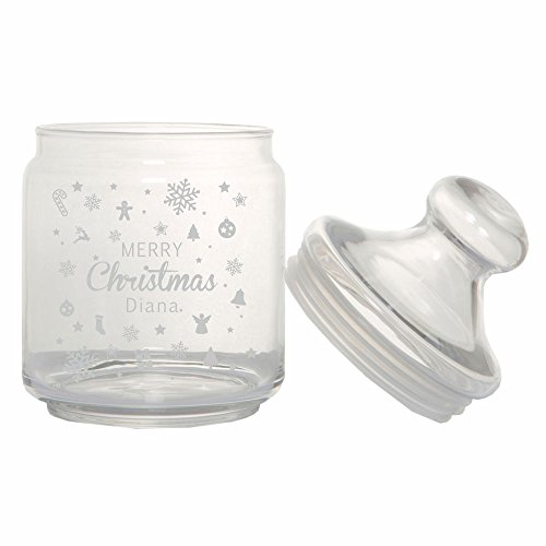 4you design Bonbonglas/Keksglas Merry Christmas - personalisiert mit Namen - Weihnachtsdeko - Geschenk - für sie - Geschenkidee - für ihn - individuell von 4you design