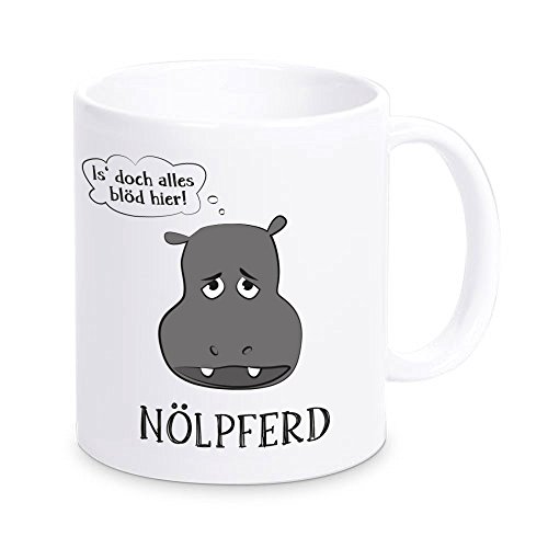 4you Design Tasse Nölpferd Geburtstag Nilpferd Blöd Kaffeebecher Geschenkvorschlag Kaffeepott Frühstückstasse von 4you Design