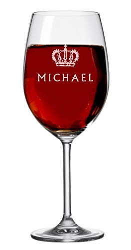 XXL Leonardo Weinglas -Krone + WUNSCHNAME- personalisiert mit Namen – Geburtstagsgeschenk für Männer – Geschenkidee zu Weihnachten & Vatertag von 4you Design