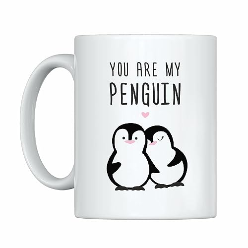 4you DESIGN Tasse " you are my penguin", Lustige Keramiktasse zum Geburtstag, Ostern, Weihnachten, Valentinstag, Kaffeebecher für Verlobte, Spaßgeschenk, 330ml von 4youDesign
