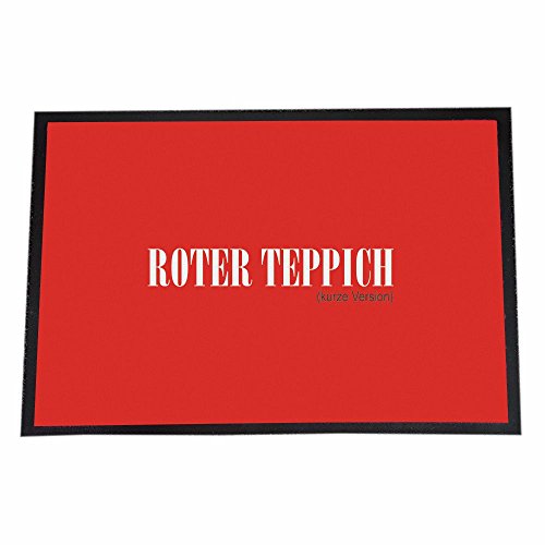 4youDesign Designer Fußmatte -Roter Teppich- Innenbereich - Außenbereich - Türmatte Schmutzfangmatte - 40 x 60 cm 4youDesign Designer Fußmatte -Roter Teppich- Innenbereich - Außenbereich - Türmatte Schmutzfangmatte - 40 x 60 cm von 4youDesign