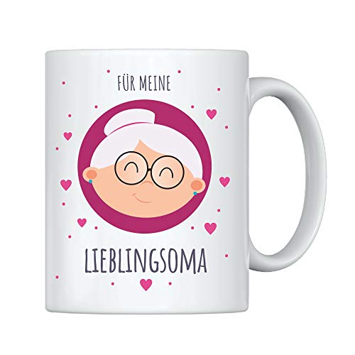 4youDesign Tasse für meine Lieblingsoma – Wunderschönes Oma Geschenk zu Weihnachten oder Geburtstag – Kaffeebecher für die beste Omi der Welt – 375ml von 4youDesign